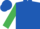 Royal Blue, Emerald Green sleeves