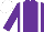 Purple, White braces and cap
