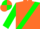 Orange, Green sash, Green sleeves, Green and Orange quartered cap