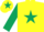 Yellow, Dark Green star, sleeves and star on cap