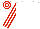 WHITE, red striped sleeves, hooped cap