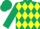 Dark Green and Yellow diamonds, Dark Green sleeves