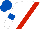 WHITE, RED sash, WHITE sleeves, ROYAL BLUE armlets, ROYAL BLUE cap