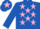 Royal Blue, Pink stars, Royal Blue cap, Pink star