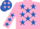 Pink, Royal Blue stars