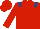 Red, Royal Blue epaulets