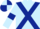 Light Blue, Dark Blue cross belts and armlets, Light Blue and Dark Blue quartered cap