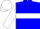 Blue, white hoop, sleeves and cap