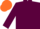 Maroon, Orange cap