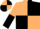 Beige and Black (quartered), halved sleeves