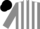 GREY & WHITE STRIPES, black cap