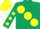 Dark Green, large Yellow spots, Dark Green sleeves, Yellow spots, Yellow cap