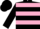 Black, Pink Hoops