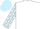 White, Light Blue and White check sleeves, Light Blue cap