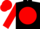 Black, Red disc, sleeves and cap