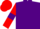 Purple, Red sleeves, Purple armlets, Red cap