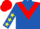 Royal Blue, Red chevron, Royal Blue sleeves, Yellow stars, Red cap