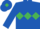 Royal Blue, Emerald Green triple diamond and diamond on cap