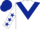 White, Dark Blue chevron, White sleeves, Dark Blue stars, Dark Blue cap