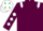 Maroon, White epaulets, diamonds on sleeves, White cap, Emerald Green diamonds
