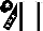 White, Black braces, Black sleeves, White stars, Black cap, White star