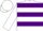 WHITE & PURPLE HOOPS