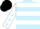 Light Blue, White hoops, White sleeves, Light Blue stars, Black cap