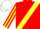 Red, Yellow sash, striped sleeves, White cap