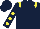 Dark Blue, Yellow epaulets, Dark Blue sleeves, Yellow spots
