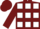 BURGUNDY, Burgundy 'SF', White Squares