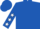 ROYAL BLUE, WHITE stars on sleeves