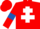 Red, White Cross of Lorraine, Red sleeves, Royal Blue armlets