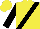 Yellow, Black sash and sleeves