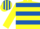 YELLOW & ROYAL BLUE HOOPS, striped cap