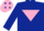 Dark Blue, Pink inverted triangle, Pink cap, Dark Blue diamonds
