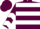 Maroon, White hoops, chevrons on sleeves, Maroon cap