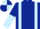 Dark Blue, Light Blue braces, halved sleeves, quartered cap