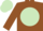 Brown, Light Green disc, Light Green cap