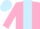 Pink, Light Blue stripe, Light Blue cap