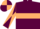 Maroon, Beige hoop, diabolo on sleeves, quartered cap