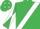 EMERALD GREEN, white sash, diabolo on sleeves, emerald green cap,white diamonds