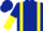 Dark Blue, Yellow braces, halved sleeves