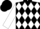 Black, White Diamonds, White Sleeves