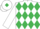 WHITE & EMERALD GREEN DIAMONDS, emerald green diamond on cap