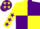 Yellow and Purple (quartered), Yellow sleeves, Purple stars