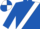 ROYAL BLUE, white sash, quartered cap