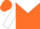 Orange, White Yoke, White Sleeves, Two Orange Hoops