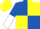 Royal Blue and Yellow (quartered), Royal Blue and White halved sleeves, Yellow cap