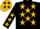 Black, Gold Stars and 'SEYVILLA', Gold Stars on Sleeves