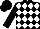 Black and White Diamonds, Black Sleeves, Black Cap